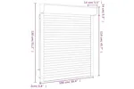 Vidaxl Roller Shutter Aluminium 100x130 Cm White Vidaxl Roller Shutter Aluminium 100x130 Cm White
