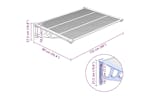 Vidaxl Door Canopy Grey And Transparent 122x90 Cm Polycarbonate Vidaxl Door Canopy Grey And Transparent 122x90 Cm Polycarbonate