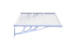 Vidaxl Door Canopy Grey And Transparent 122x90 Cm Polycarbonate Vidaxl Door Canopy Grey And Transparent 122x90 Cm Polycarbonate