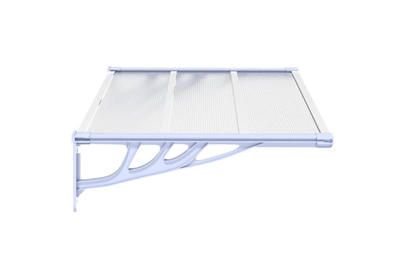 Vidaxl Door Canopy Grey And Transparent 122x90 Cm Polycarbonate Vidaxl Door Canopy Grey And Transparent 122x90 Cm Polycarbonate