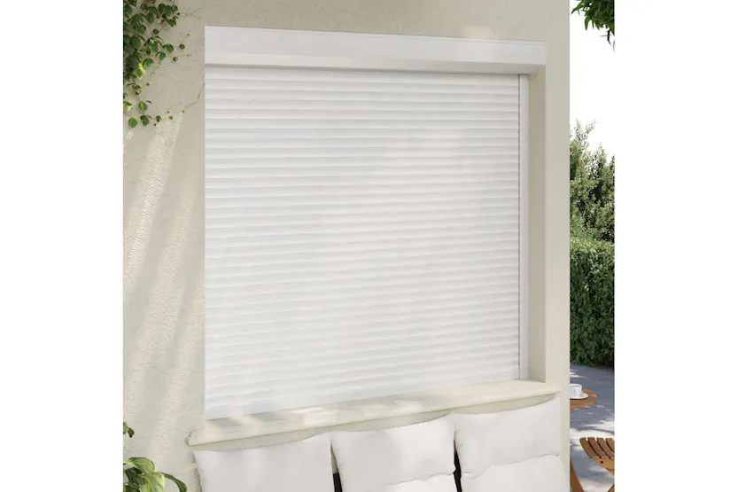 Vidaxl Roller Shutter Aluminium 160x150 Cm White Vidaxl Roller Shutter Aluminium 160x150 Cm White