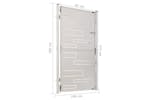 Vidaxl Garden Gate 100x180 Cm Stainless Steel Vidaxl Garden Gate 100x180 Cm Stainless Steel