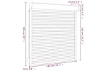 Vidaxl Roller Shutter Aluminium 140x150 Cm White Vidaxl Roller Shutter Aluminium 140x150 Cm White