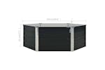 Vidaxl Raised Garden Bed Anthracite 129x129x45 Cm Galvanised Steel Vidaxl Raised Garden Bed Anthracite 129x129x45 Cm Galvanised Steel