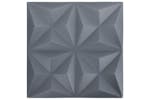 Vidaxl 3d Wall Panels 48 Pcs 50x50 Cm Origami Grey 12 M² Vidaxl 3d Wall Panels 48 Pcs 50x50 Cm Origami Grey 12 M²