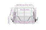 Vidaxl Pull-out Wire Baskets 2 Pcs Silver 400 Mm Vidaxl Pull-out Wire Baskets 2 Pcs Silver 400 Mm