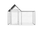 Vidaxl Chicken Coop 2x1x1.5 M Galvanised Steel Vidaxl Chicken Coop 2x1x1.5 M Galvanised Steel