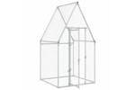 Vidaxl Chicken Cage Silver 100x100x190 Cm Galvanised Steel Vidaxl Chicken Cage Silver 100x100x190 Cm Galvanised Steel