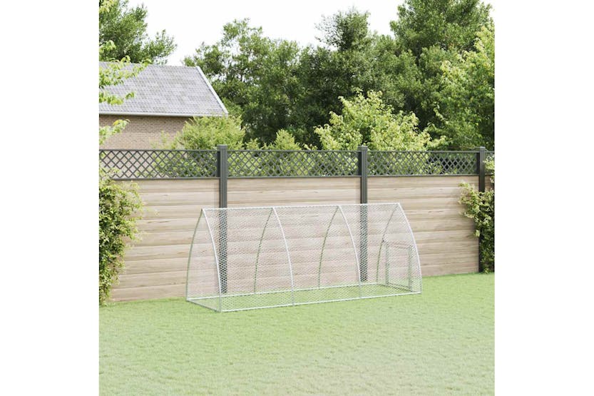 Vidaxl Chicken Cage Silver 300x105x120 Cm Galvanised Steel Vidaxl Chicken Cage Silver 300x105x120 Cm Galvanised Steel
