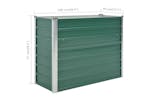 Vidaxl Garden Raised Bed Galvanised Steel 100x40x77 Cm Green Vidaxl Garden Raised Bed Galvanised Steel 100x40x77 Cm Green