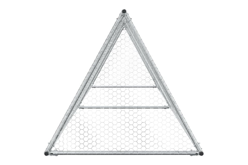 Vidaxl Chicken Cage Silver 400x105x91 Cm Galvanised Steel Vidaxl Chicken Cage Silver 400x105x91 Cm Galvanised Steel