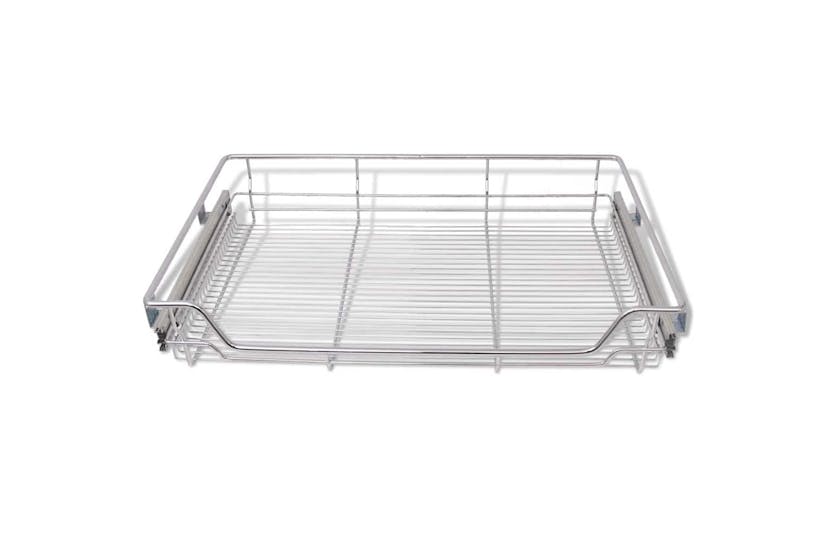 Vidaxl Pull-out Wire Baskets 2 Pcs Silver 800 Mm Vidaxl Pull-out Wire Baskets 2 Pcs Silver 800 Mm