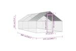 Vidaxl Outdoor Chicken Cage 2.75x6x1.92 M Galvanised Steel Vidaxl Outdoor Chicken Cage 2.75x6x1.92 M Galvanised Steel