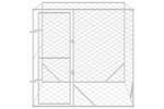 Vidaxl Outdoor Dog Kennel Silver 2x2x2 M Galvanised Steel Vidaxl Outdoor Dog Kennel Silver 2x2x2 M Galvanised Steel