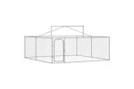 Vidaxl Outdoor Dog Kennel With Roof 300x300x150 Cm Vidaxl Outdoor Dog Kennel With Roof 300x300x150 Cm