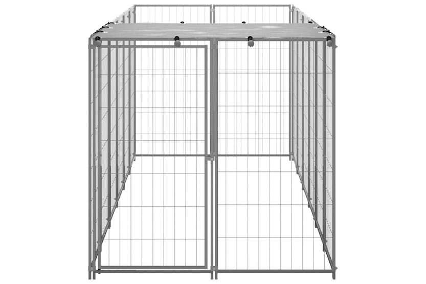 Vidaxl Dog Kennel Silver 330x110x110 Cm Steel Vidaxl Dog Kennel Silver 330x110x110 Cm Steel