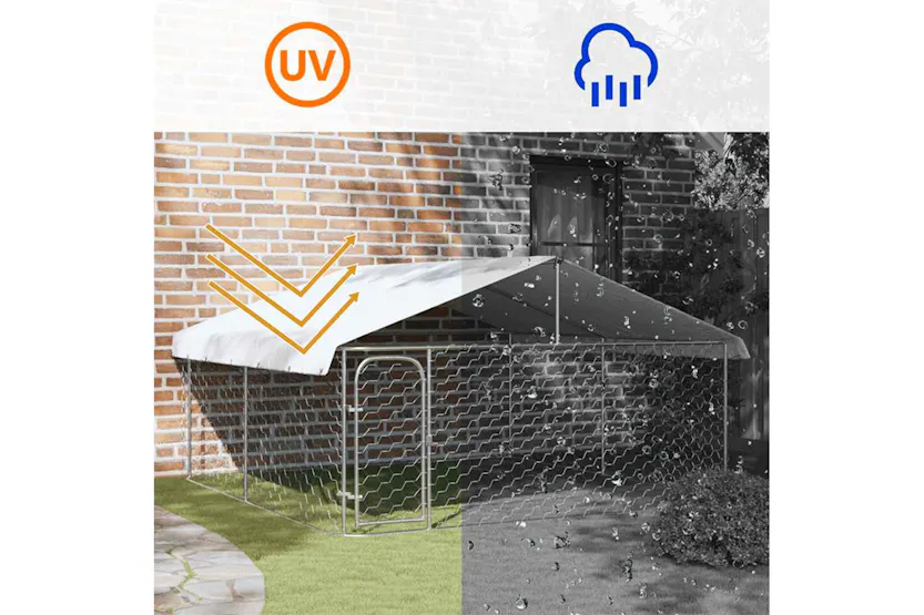 Vidaxl Outdoor Dog Kennel With Roof 300x300x150 Cm Vidaxl Outdoor Dog Kennel With Roof 300x300x150 Cm