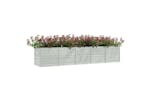 Vidaxl Garden Raised Bed 400x80x77 Cm Galvanized Steel Silver Vidaxl Garden Raised Bed 400x80x77 Cm Galvanized Steel Silver