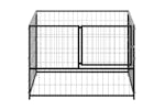 Vidaxl Dog Kennel Black 100x100x70 Cm Steel Vidaxl Dog Kennel Black 100x100x70 Cm Steel