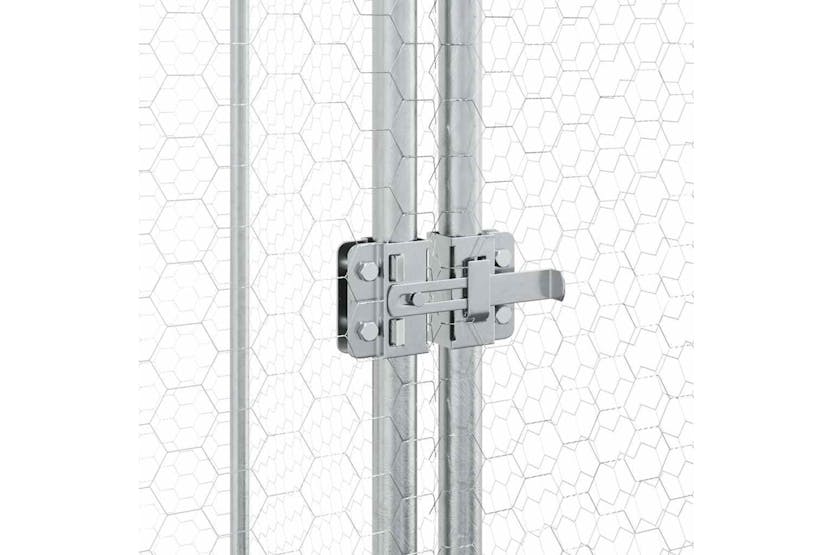 Vidaxl Chicken Cage Silver 100x100x190 Cm Galvanised Steel Vidaxl Chicken Cage Silver 100x100x190 Cm Galvanised Steel