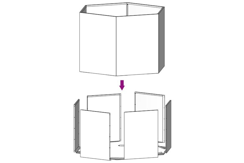 Vidaxl Planter Rusty 40x40x45 Cm Corten Steel Vidaxl Planter Rusty 40x40x45 Cm Corten Steel