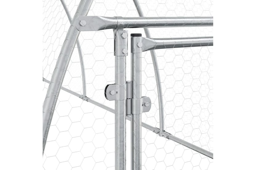 Vidaxl Chicken Cage Silver 600x105x120 Cm Galvanised Steel Vidaxl Chicken Cage Silver 600x105x120 Cm Galvanised Steel