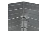 Vidaxl Garden Raised Bed 129x45 Cm Galvanized Steel Silver Vidaxl Garden Raised Bed 129x45 Cm Galvanized Steel Silver