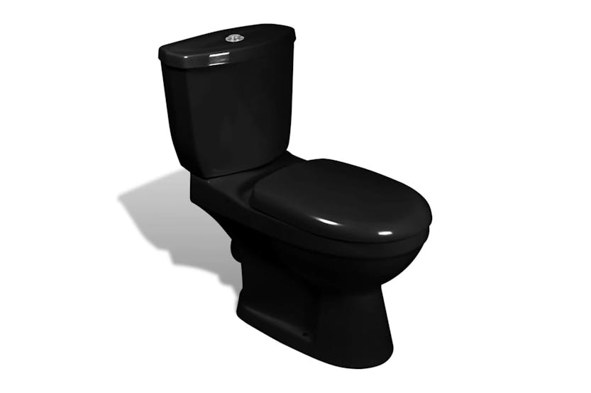 Vidaxl Toilet With Cistern Black Vidaxl Toilet With Cistern Black