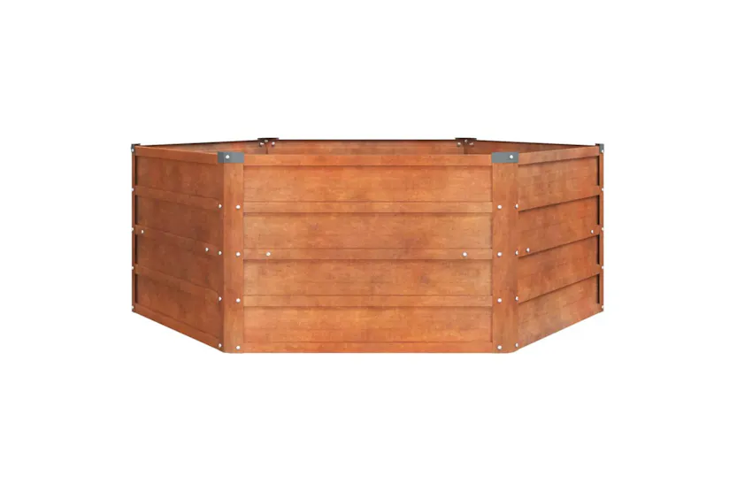 Vidaxl Garden Raised Bed Rusty 129x129x45 Cm Corten Steel Vidaxl Garden Raised Bed Rusty 129x129x45 Cm Corten Steel