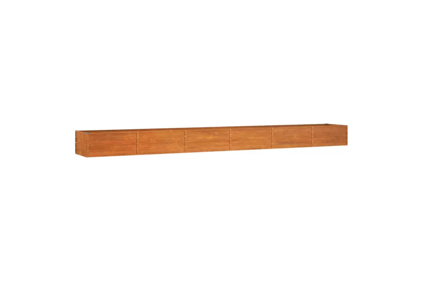 Vidaxl Garden Raised Bed Rusty 600x80x45 Cm Corten Steel Vidaxl Garden Raised Bed Rusty 600x80x45 Cm Corten Steel
