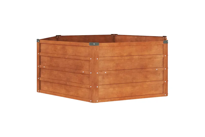 Vidaxl Garden Raised Bed Rusty 129x129x45 Cm Corten Steel Vidaxl Garden Raised Bed Rusty 129x129x45 Cm Corten Steel