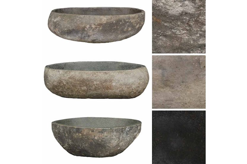 Vidaxl Basin River Stone Oval (45-53)x(34-41) Cm Vidaxl Basin River Stone Oval (45-53)x(34-41) Cm