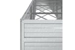 Vidaxl Garden Raised Bed 600x80x77 Cm Galvanized Steel Silver Vidaxl Garden Raised Bed 600x80x77 Cm Galvanized Steel Silver
