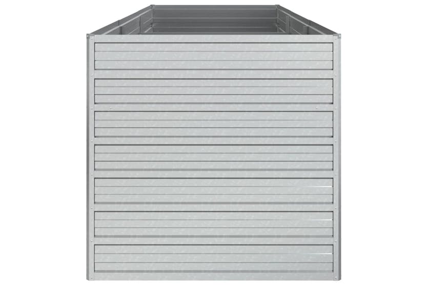 Vidaxl Garden Raised Bed 240x80x77 Cm Galvanized Steel Silver Vidaxl Garden Raised Bed 240x80x77 Cm Galvanized Steel Silver