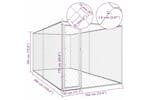 Vidaxl Outdoor Dog Kennel 382x192x185 Cm Vidaxl Outdoor Dog Kennel 382x192x185 Cm