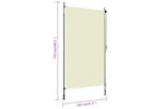 Vidaxl Outdoor Roller Blind 120x270 Cm Cream Vidaxl Outdoor Roller Blind 120x270 Cm Cream