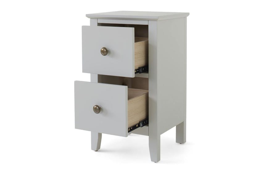 Otto Bedside Table | 2 Drawer | Grey Otto Bedside Table | 2 Drawer | Grey