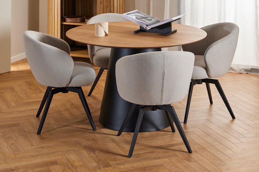 Darlene Dining Chair | Swivel | Taupe Darlene Dining Chair | Swivel | Taupe