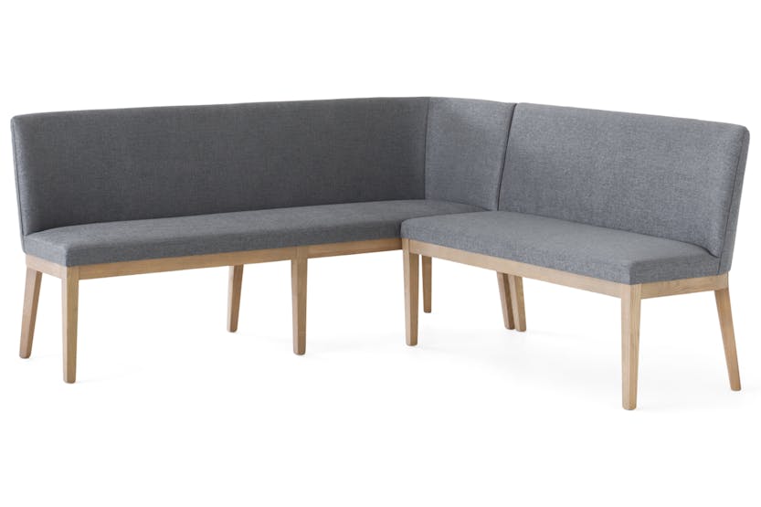 Flavia Long Corner Bench | Grey Flavia Long Corner Bench | Grey