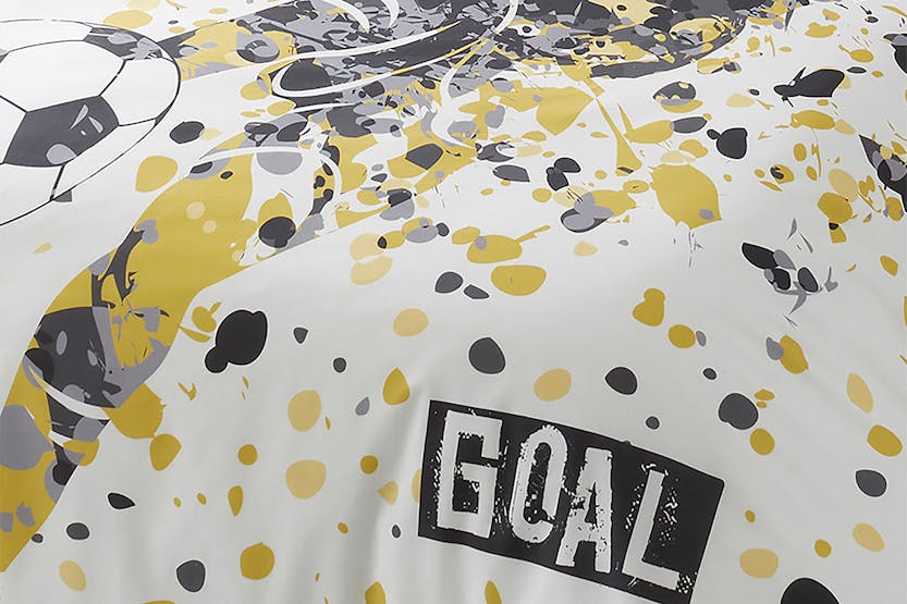 Bedlam | Goal Duvet Cover Set | Black | Single Bedlam | Goal Duvet Cover Set | Black | Single