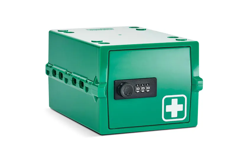 Lockabox Mini™ Medi Green | Small Lockable Medicine Box | 3 Litre Lightweight & Hygienic Combination Lock Box Lockabox Mini™ Medi Green | Small Lockable Medicine Box | 3 Litre Lightweight & Hygienic Combination Lock Box
