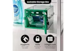 Lockabox Mini™ Medi Green | Small Lockable Medicine Box | 3 Litre Lightweight & Hygienic Combination Lock Box Lockabox Mini™ Medi Green | Small Lockable Medicine Box | 3 Litre Lightweight & Hygienic Combination Lock Box