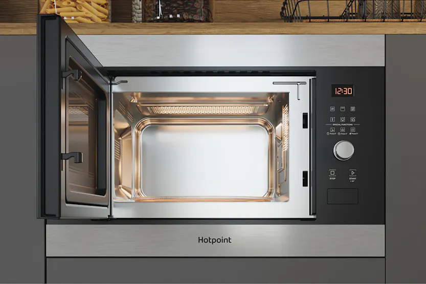 Hotpoint Built-in Compact Microwave Oven | MF25GIXH Hotpoint Built-in Compact Microwave Oven | MF25GIXH