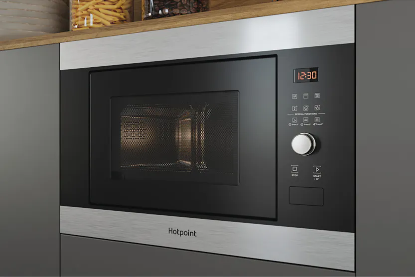 Hotpoint Built-in Compact Microwave Oven | MF25GIXH Hotpoint Built-in Compact Microwave Oven | MF25GIXH