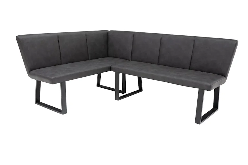 Franklin Corner Bench | Leather | Grey Franklin Corner Bench | Leather | Grey