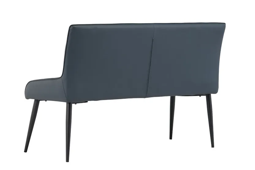 Maisy Bench | Leather | Blue Maisy Bench | Leather | Blue