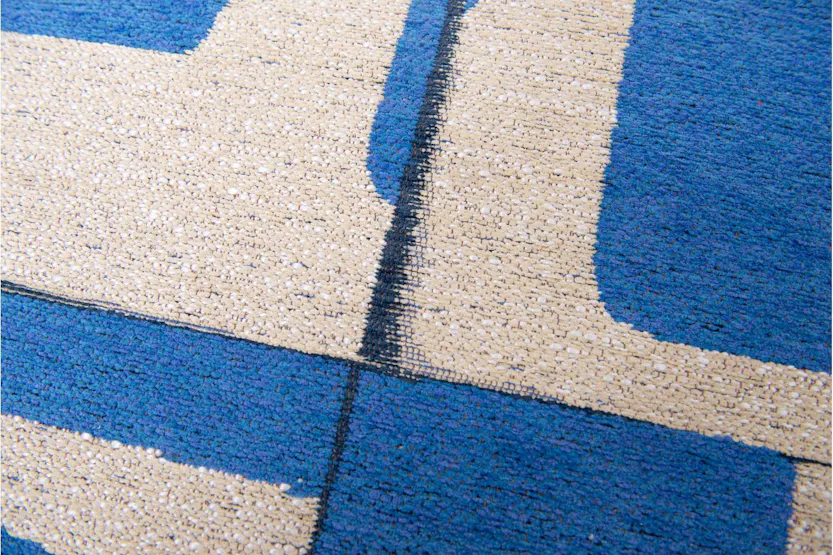 Louis De Poortere | Papercut | Indoor Eco Rug | Blue/White | 200 x 280 cm Louis De Poortere | Papercut | Indoor Eco Rug | Blue/White | 200 x 280 cm