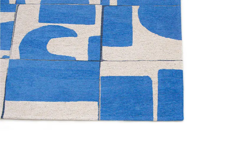 Louis De Poortere | Papercut | Indoor Eco Rug | Blue/White | 200 x 280 cm Louis De Poortere | Papercut | Indoor Eco Rug | Blue/White | 200 x 280 cm