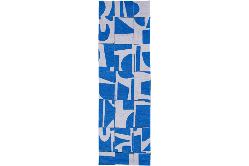 Louis De Poortere | Papercut | Indoor Eco Rug | Blue/White | 200 x 280 cm Louis De Poortere | Papercut | Indoor Eco Rug | Blue/White | 200 x 280 cm