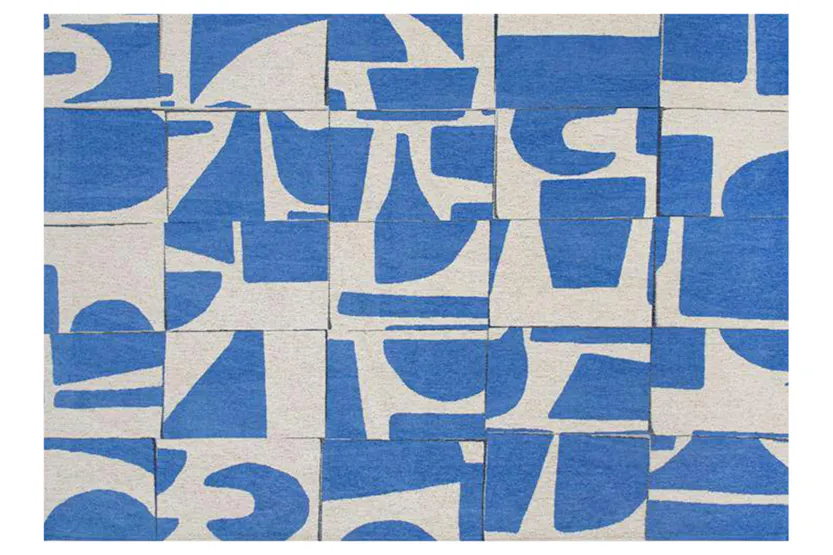 Louis De Poortere | Papercut | Indoor Eco Rug | Blue/White | 200 x 280 cm Louis De Poortere | Papercut | Indoor Eco Rug | Blue/White | 200 x 280 cm